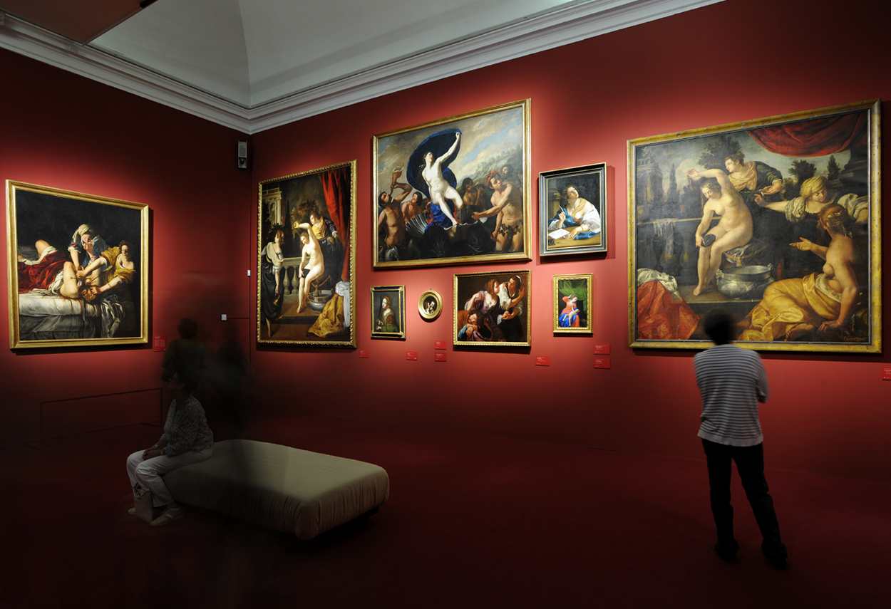 Royal Palace Artemisia Gentileschi Exhibition - main project view